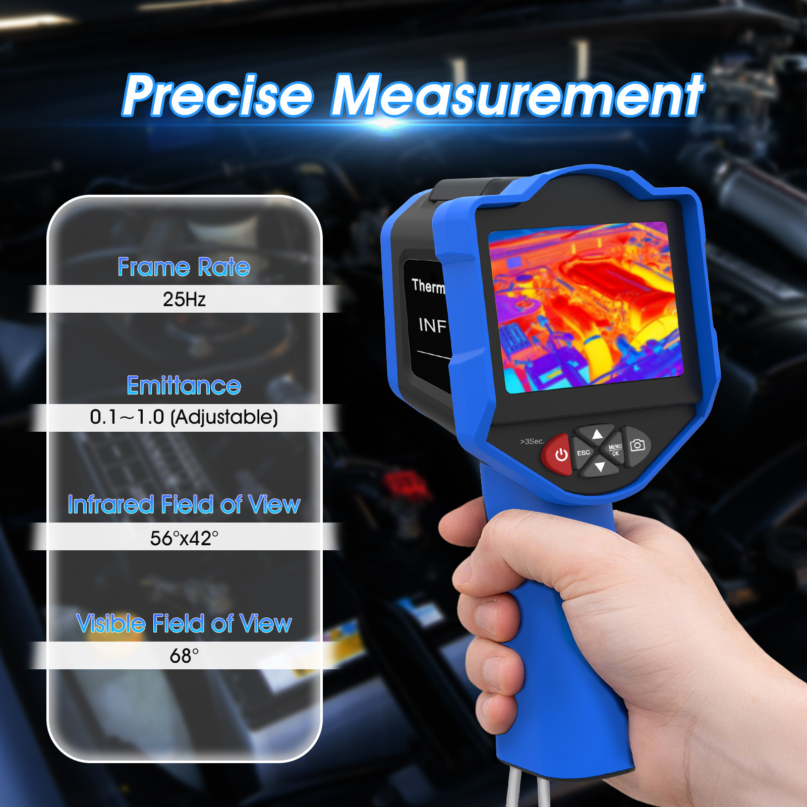 HoldPeak Thermal Camera, 256x1 - Thermal Imaging Camera 256X192 评论和价格